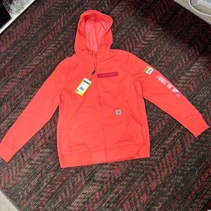 NWT womens carhartt zip up hoodie
